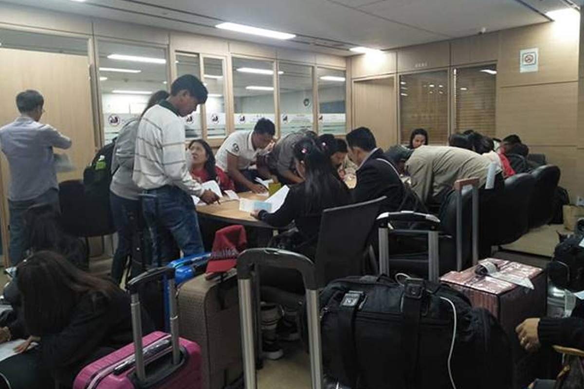한국